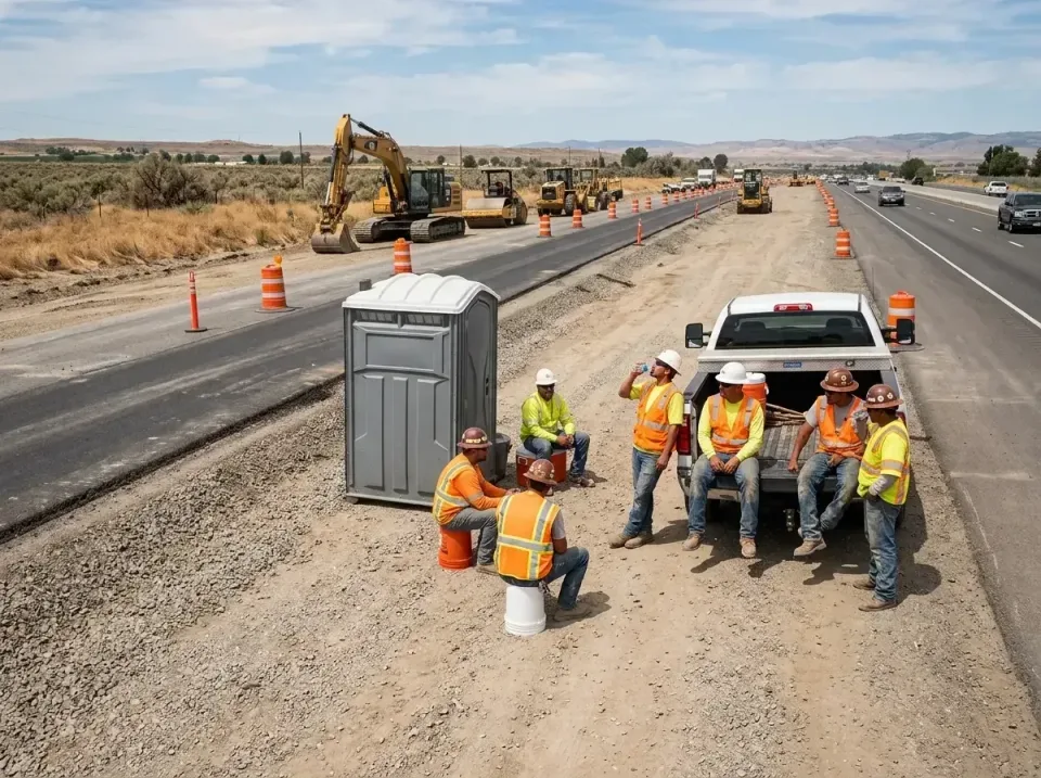 highway-road-construction-crew-007 — frequently asked questions, Porta Potty and Restroom Rentals in Issaquah, WA